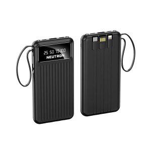 NTL-PB-13N4 10.000 Mah Kablolu Dijital Göstergeli El Feneri Özellikli Powerbank