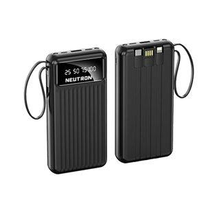 NTL-PB-23N4 Powerbank 20000 mAh 2.1A Hızlı Dahili Çoklu Kablolu Taşınabilir Şarj Cihazı