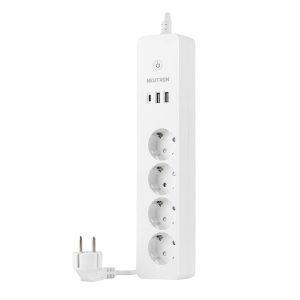 NTL-SW07 Akım Korumalı Akıllı Wi-Fi 4'lü Priz